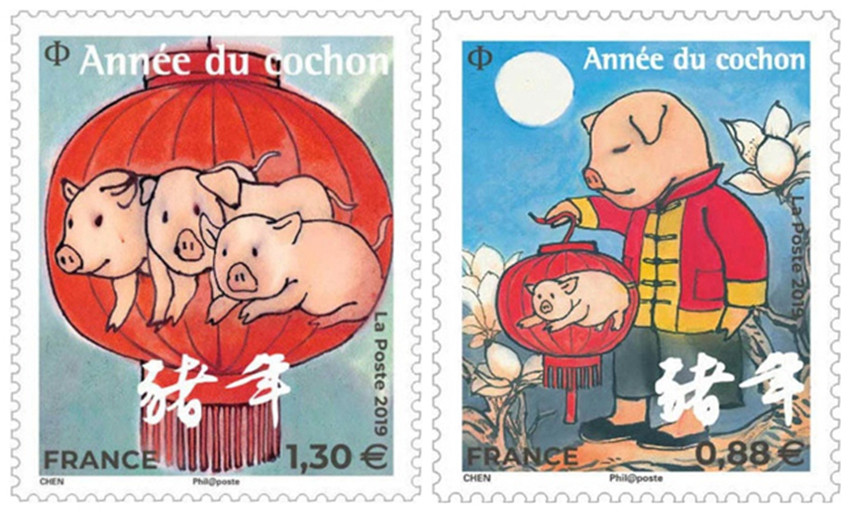 继猪年限定之后，各国的猪年纪念邮票也来了！这个国家的信息量有点儿大。。。