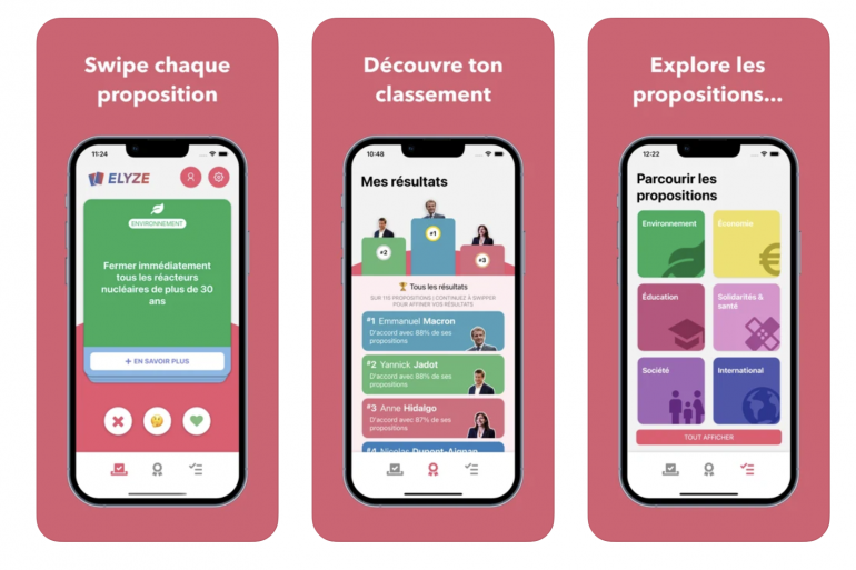 2022法国总统大选：哪个候选人和你“匹配度”最高？政客版Tinder成最热App！